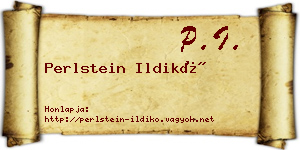 Perlstein Ildikó névjegykártya