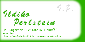 ildiko perlstein business card